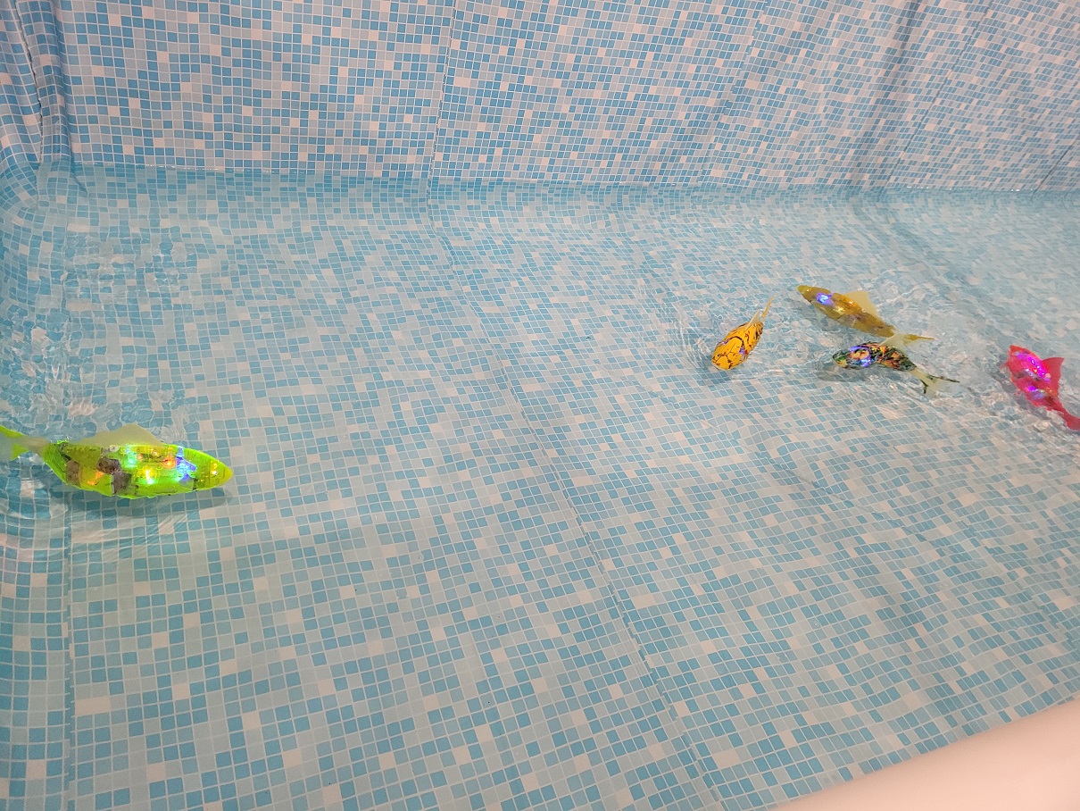 다른 건물로 가니 모빌리티 특별전이 열리고 있었다. 전기차와 배터리 기술 등이 소개되었다. 내가 관심이 가는 것은 물고기였다. 귀여워서.. 은근 실제 물고기 같았다. 